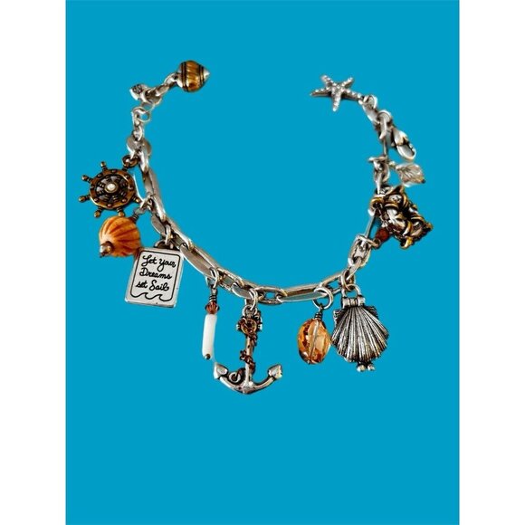 Brighton Ship to Shore nautical Beach sailing charm bracelet - Picture 8 of 8